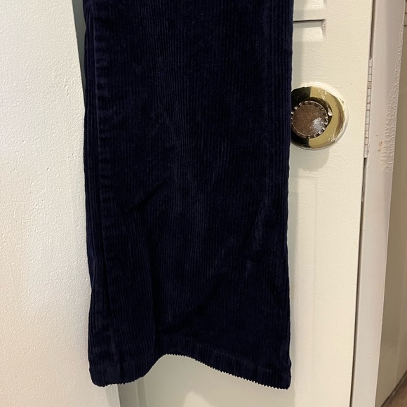 Newport News Jeanology Boot Cut Corduroy Jeans in Dark Indigo Blue, Size 6 Tall - Picture 5 of 7